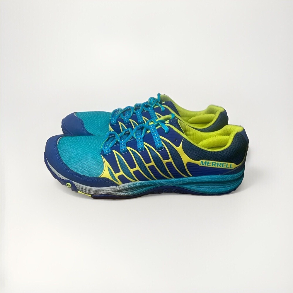 Merrell Shoes  Sz 9 Womens All Out Fuse Running Sneakers Blue Low Top‎ Outdoors